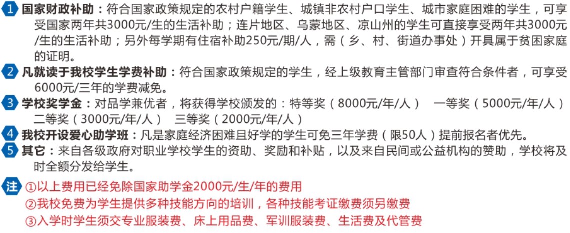 2020年成都棠湖科学技术学校资助政策