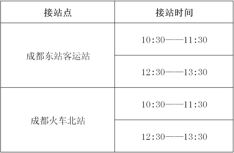 天府航空学院接送安排 天府航空学院接送安排
